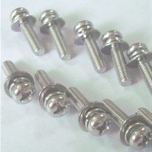 M3*螺丝长度6-25镀镍三组合螺丝 百只