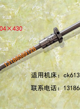 瑞远数控车床滚珠丝杠CK0625 6130 6136机床中托拖板x轴丝杆L430