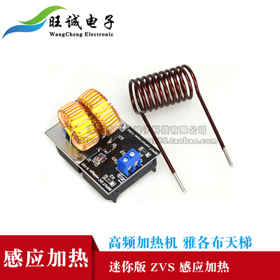 ZVS感应加热迷你版无抽头高频加热机雅各布天梯驱动量大包邮