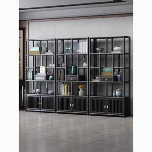 摆件多宝阁展示架 博古架实木茶叶架置物架屏风隔断酒柜家用新中式