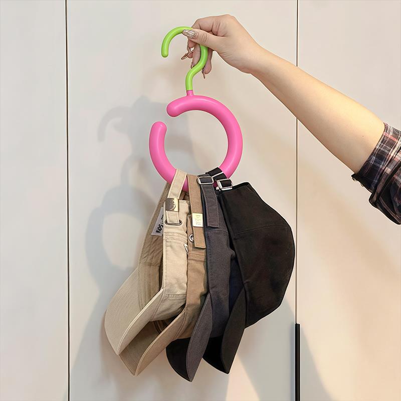 【家居好物】多巴胺帽子收纳神器家用挂钩不变形省空间衣架展示架