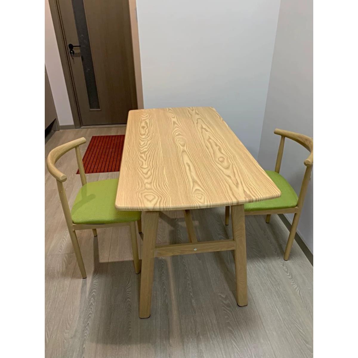 餐桌小户型家用现代简约餐桌椅休闲快餐厅桌椅组合饭桌长方形桌子