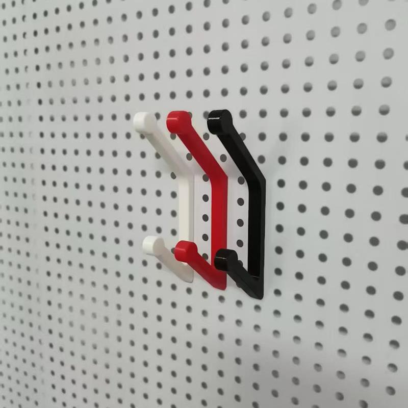 圆孔洞洞板配件 收纳衣服帽子挂钩 领带包包挂架16 25 26 30孔距