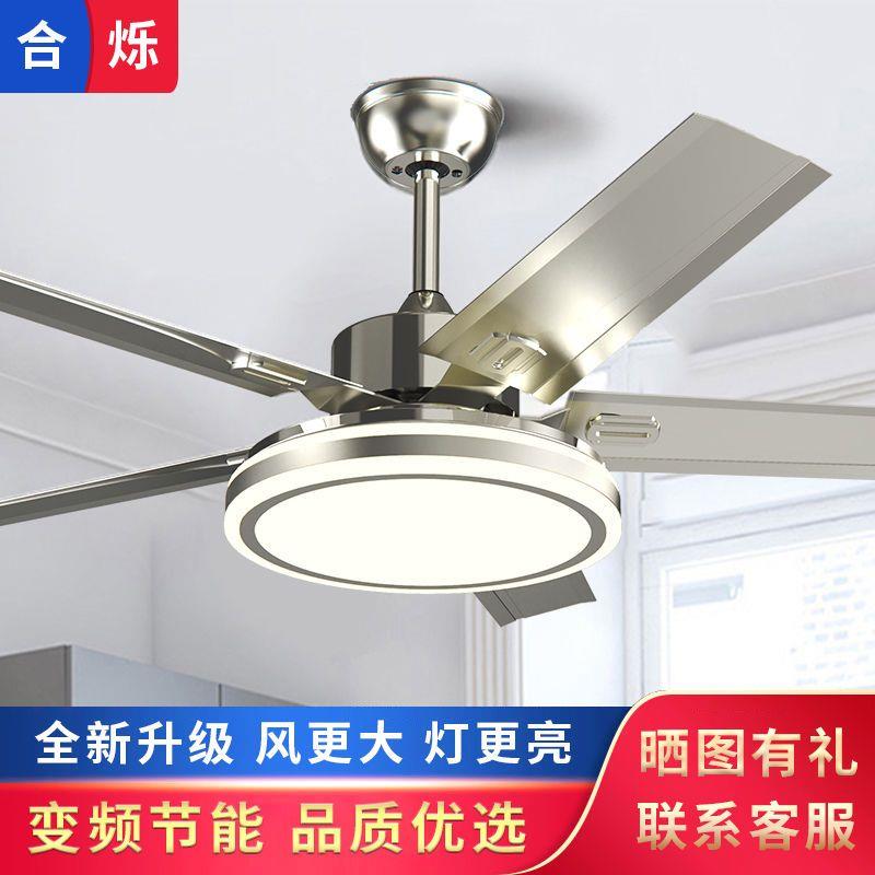 德国进口吊扇灯2023年新款铁叶大风力网红吊灯餐厅吊灯带风扇电风
