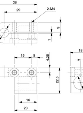 机械手配件[131160] 12旋转支架8B连接件