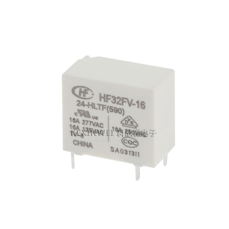 HF32FV-16-5/12/24-HLTF一组常开4脚16A277VAC宏发继电器5V12V24V