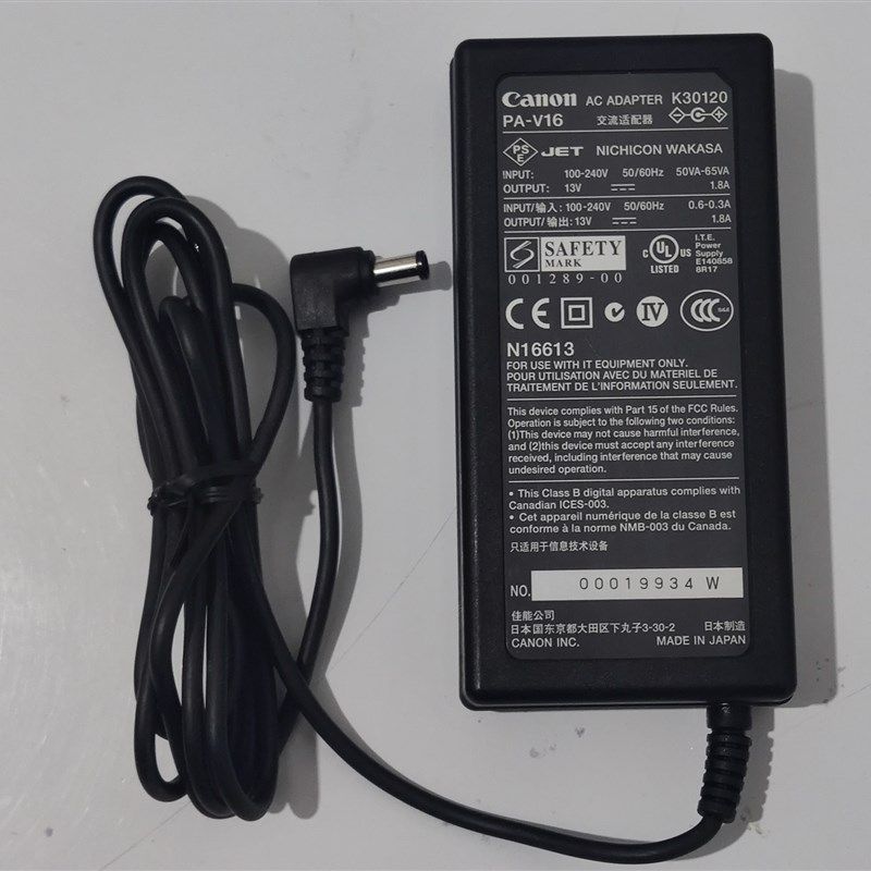 原装佳能丽标线号M-1Std标签号码管机电源线适配器充电器13V 1.8A