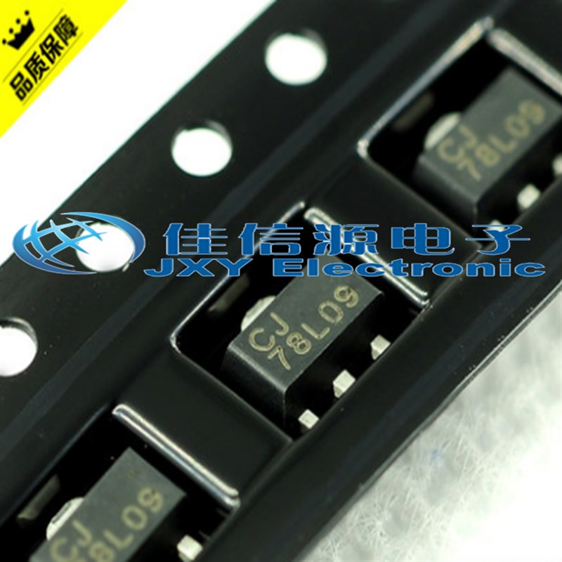 贴片三极管 CJ78L09 78L09 9V三端稳压管SOT89封装1K包=140元