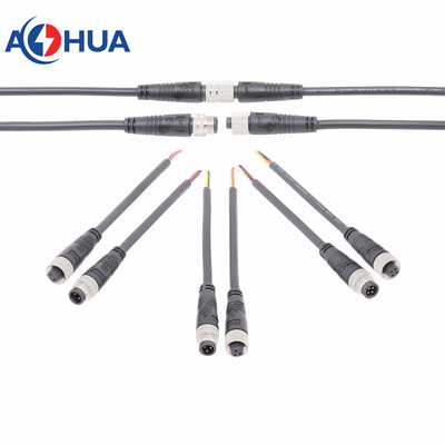 AHUA澳华M8通讯信号传感器防水插头线自来水表防水接头公母连接线