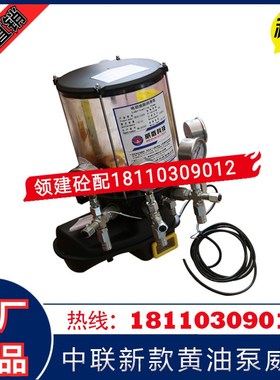 新款中联搅拌站电动黄油泵4XDBM1224C6F搅拌机4出口24V油脂润滑泵