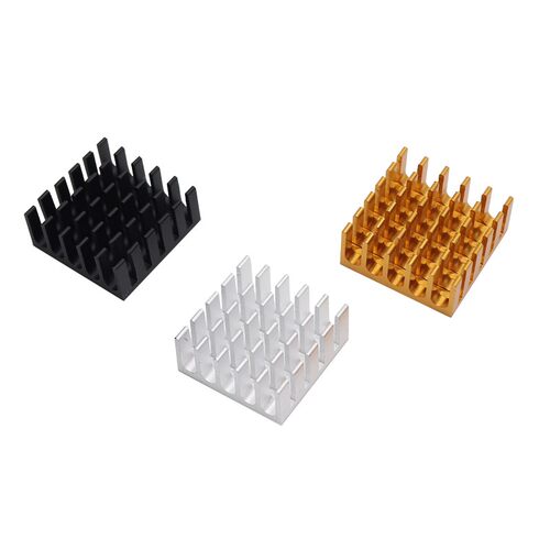 散热片 22*22*10MM 银色/黑色/金色 优质散热器 路由CPU等用