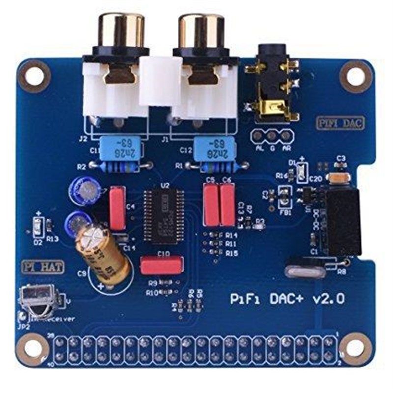 树莓派3 raspberry pi B+/2B 专用HIFI DAC+声卡 I2S接口送螺丝