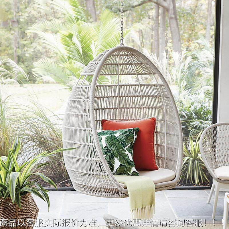 户外家具庭海边沙滩手工编沙712客厅绳室外露台藤椅院茶几发吊椅