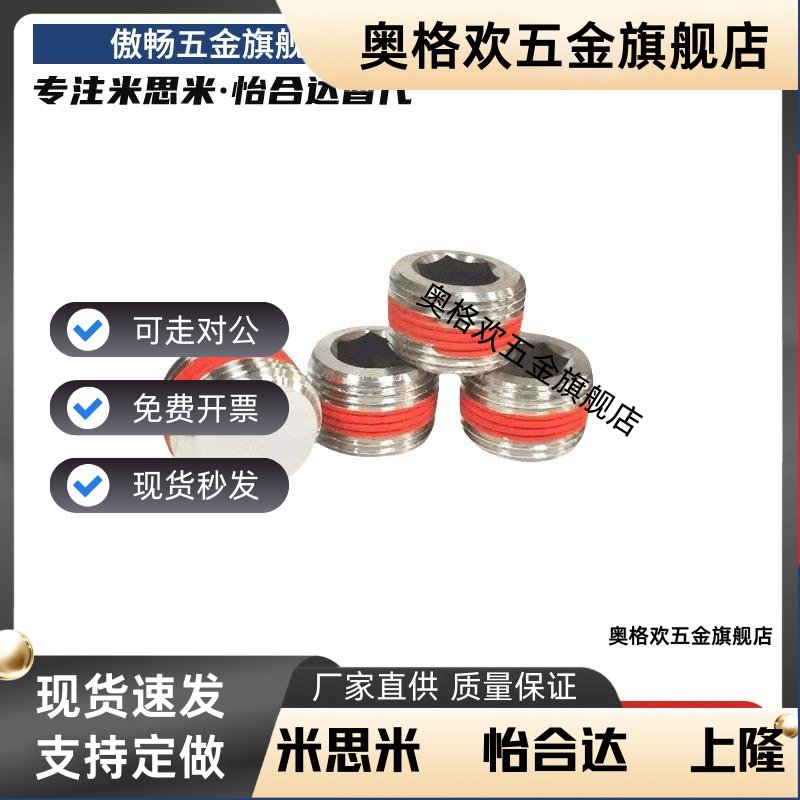 不锈钢带密封涂层型锥型沉头螺塞 堵头 MSWTSK J S 1 2 3 4 6 8