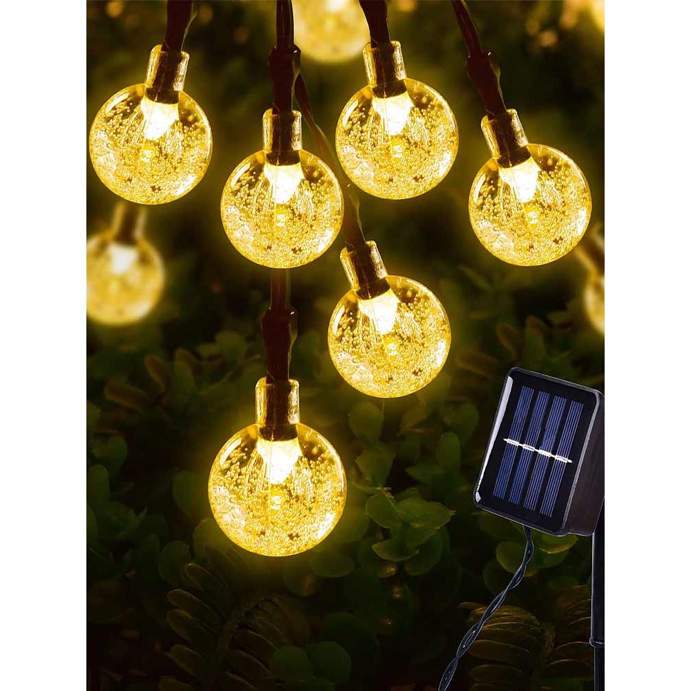 太阳能灯户外庭院灯露营装饰LED串灯防水花园装饰星星灯串闪灯带