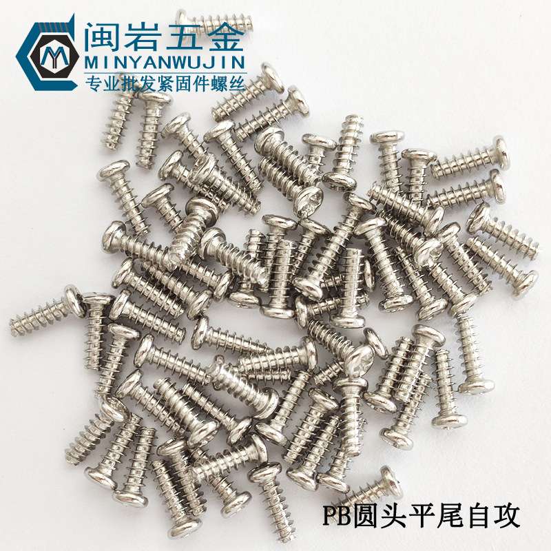 304不锈钢PB2/2.2*3~20 圆头平尾自攻  精密自攻小螺丝 1万个单价
