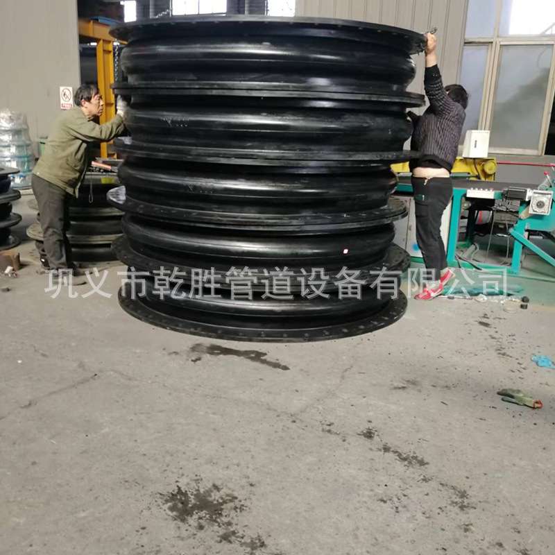DN2000翻边橡胶接头 大口径橡胶软连接 大翻边橡胶避震喉源头厂家