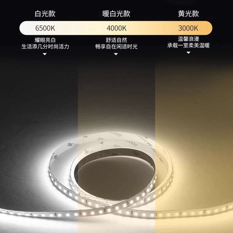 FSL佛山照明 LED低压24V超亮自粘暗槽柜背景墙走廊过道装饰裸灯带