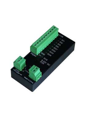 工业级数字量采集4DO  4DI远程CANopen通讯扩展IO输入输出模块