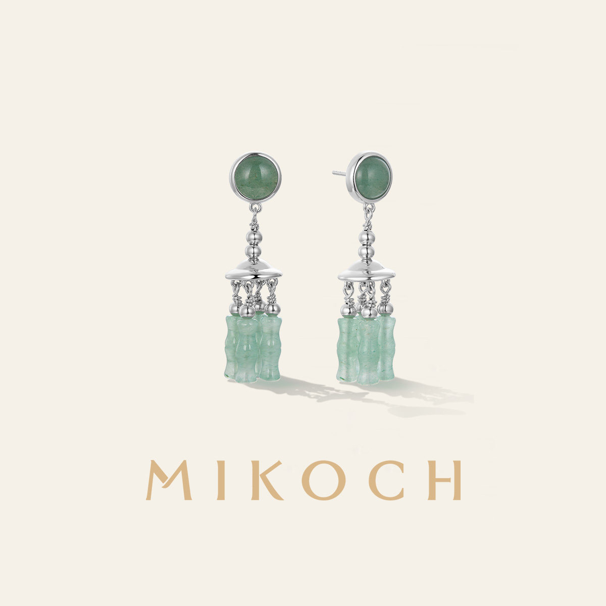 【毛林林同款】MIKOCH竹吟耳环925银耳钉女小众设计感高级感轻奢,饰品/流行首饰/时尚饰品新,银饰耳饰,淘宝优惠券,粉丝福利购,淘宝优惠卷