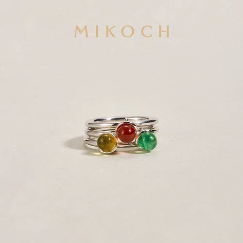 MIKOCH天然宝石可爱圆形女戒