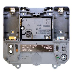 日本丽声西敏寺音乐报时机芯RHYTHM跳秒摇摆石英挂钟纯正电路座钟