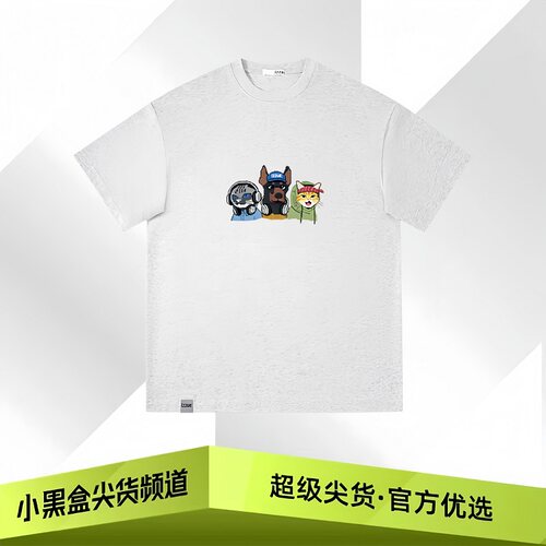 IT izzue 2026夏新款 潮酷猫狗印花 亲肤短袖T恤 男女款 多色可选