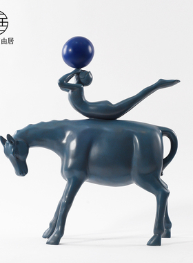 孤品捡漏酒店别墅雕塑艺术品创意物玄关客厅走廊样板房