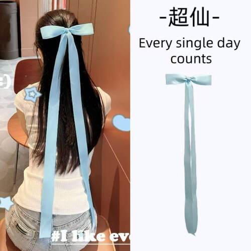 甜美蝴蝶结飘带发夹芭蕾风