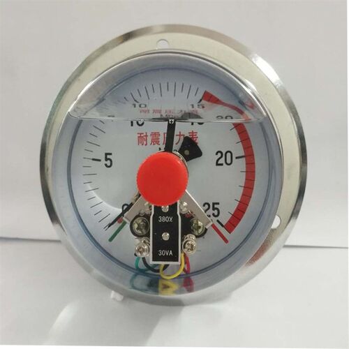 上海YNXC100ZT轴向带边耐震电接点压力表抗0-10 16 25 40 60MPA