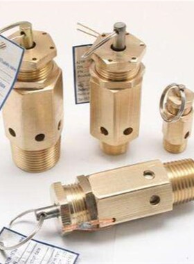 空压机安全阀泄压阀A21W-16T 2分3分4分泄压阀安全阀全六角铜复盛