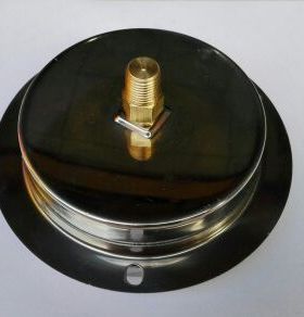 10cm轴向带前边耐震压力表非标牙在背面中心100mm螺纹PT1/4600bar