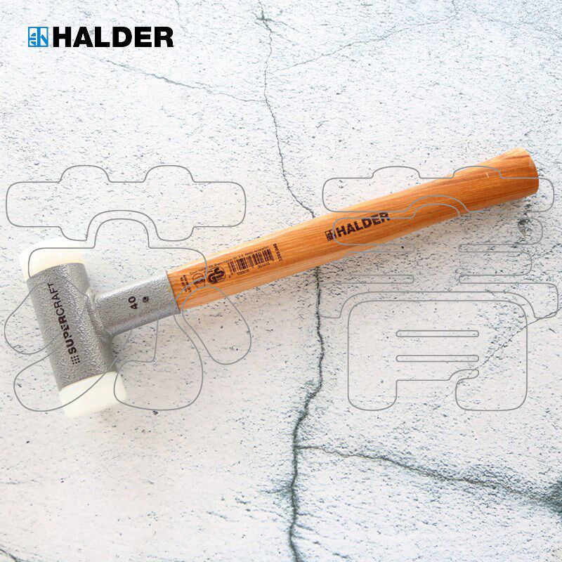 德国原装进口HALDER 带有胡桃木手柄的定型锤 锤头直径25mm-70mm