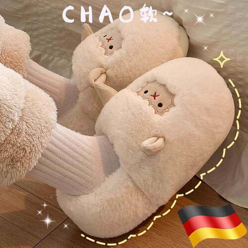 棉拖鞋冬季全包跟防滑毛毛鞋室内家居外穿保暖鞋棉鞋厚底毛绒女士