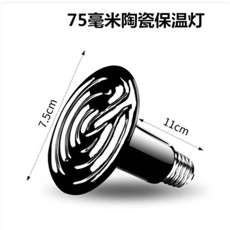陆龟蜥蜴爬虫箱陶瓷加热灯陶瓷保温灯宠物刺猬饲养箱鹦鹉用品爬宠