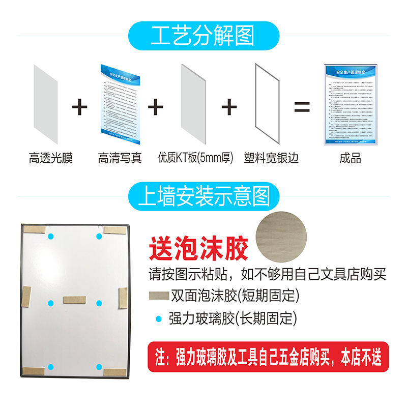 工厂车间质量宣传广告牌标语三不原则五不放过目标方针七大手法八