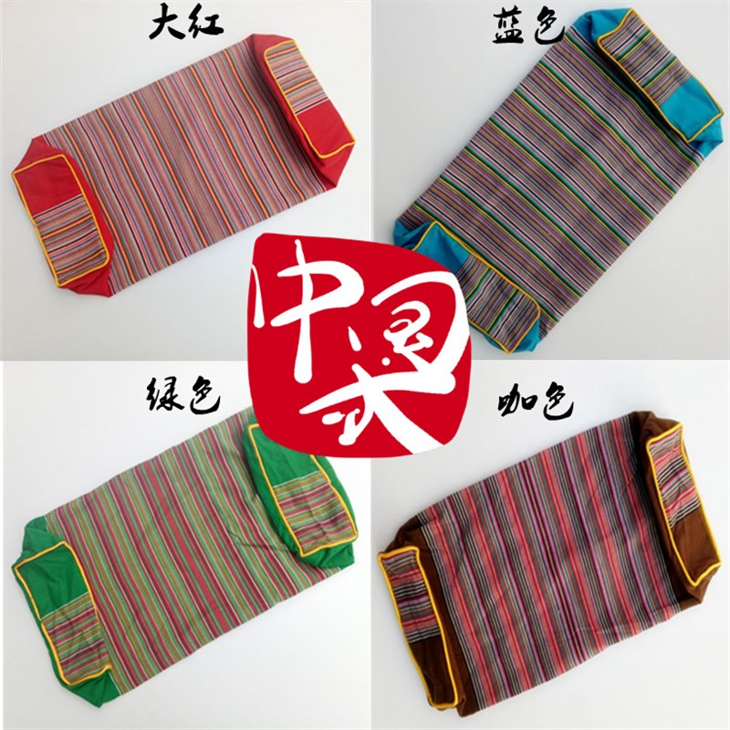 老粗布宫廷复古长方枕颈椎枕套拉链式枕套枕皮不含填充物枕兜