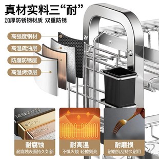 不锈钢碗碟收纳架厨房置物架家用多功能放碗架碗筷碗盘沥水架碗柜