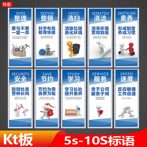 工厂生产车间标识牌5s标语6s标示贴7s墙贴8s管理9s挂图10s挂画企