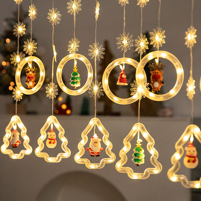 圣诞节装饰灯圣诞树led彩灯串灯满天星usb氛围布置房间网红瀑布灯,节庆用品/礼品,装饰灯,淘宝优惠券,粉丝福利购,淘宝优惠卷