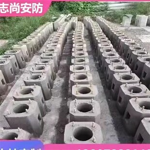 陜西定制立杆监控杆水泥墩围x栏基础水泥基础预埋件灯杆底座基础