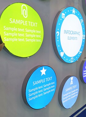 圆形卡布UV软膜LnED无边框拉布装饰天花六边形挂墙式灯箱广告牌