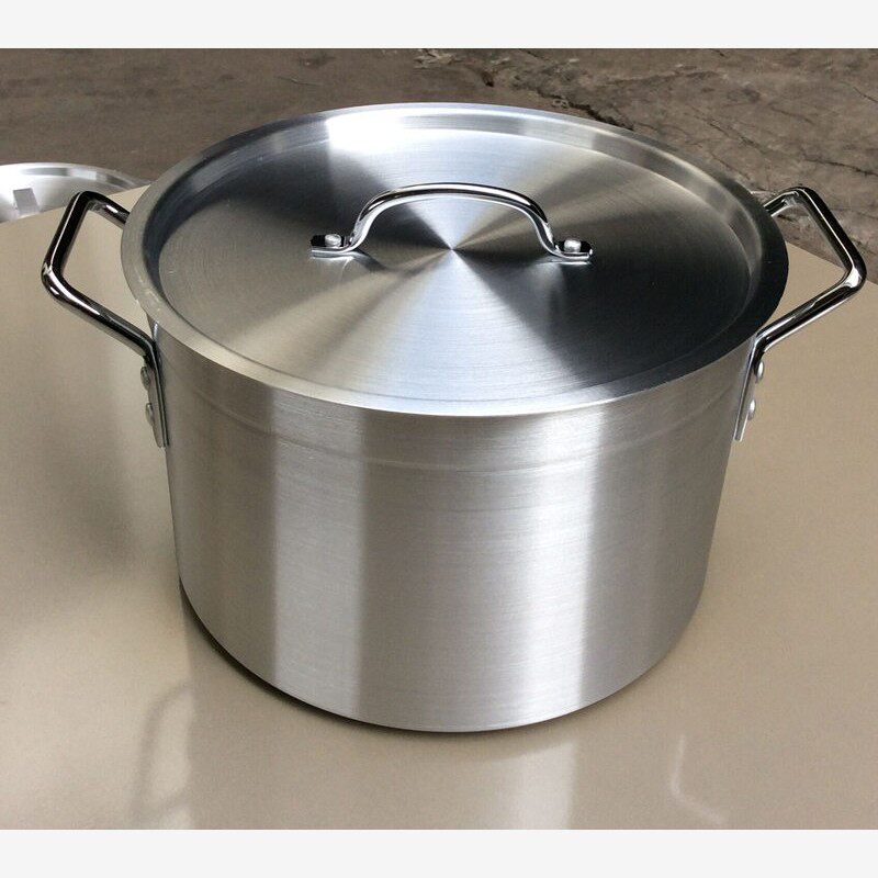 加厚铝锅食品级汤锅高锅不易糊底锅双耳铝煲粥锅家用商用大锅小锅