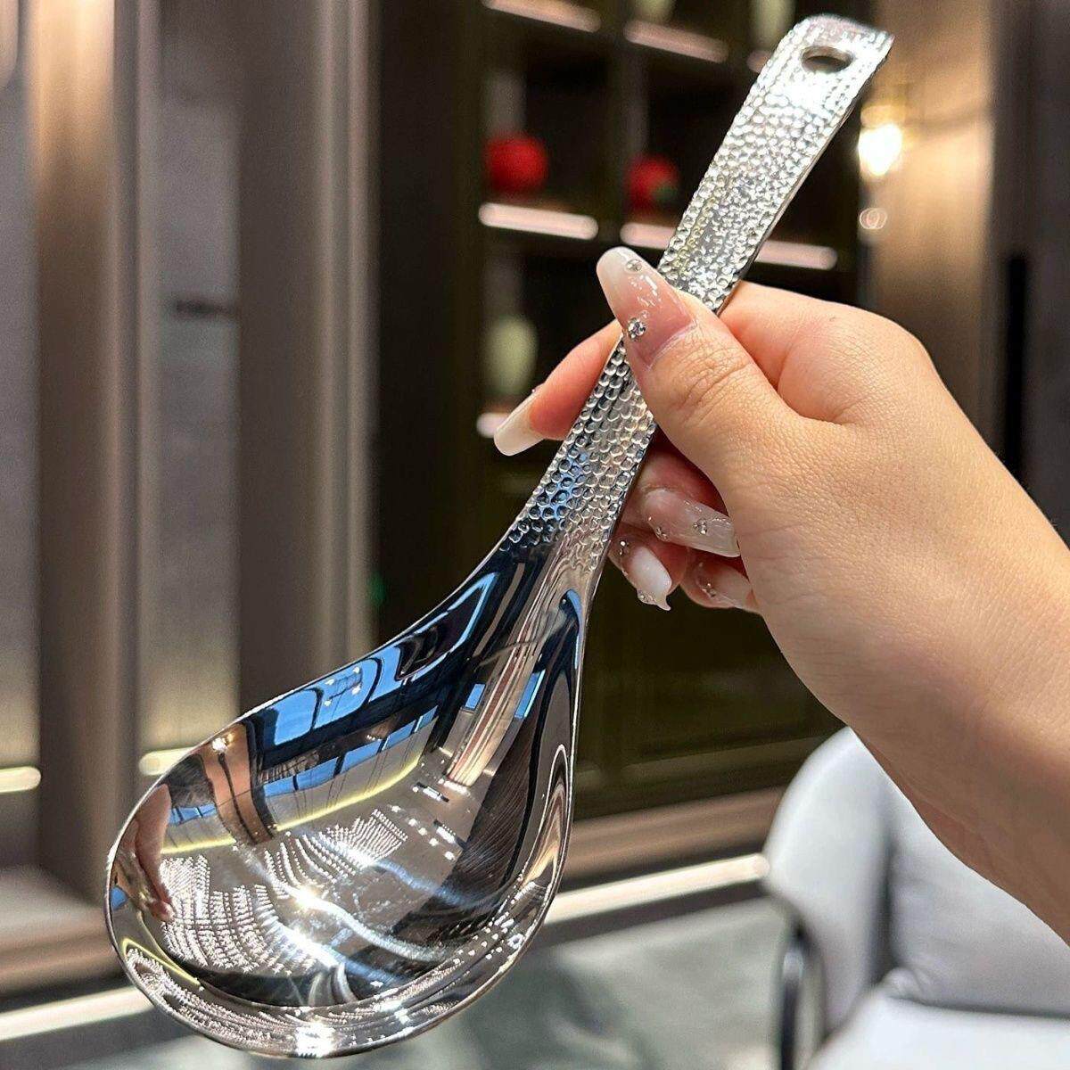 316不锈钢汤勺大号盛汤稀饭勺子长柄汤匙分餐家用舀Tommy饭汤匙勺