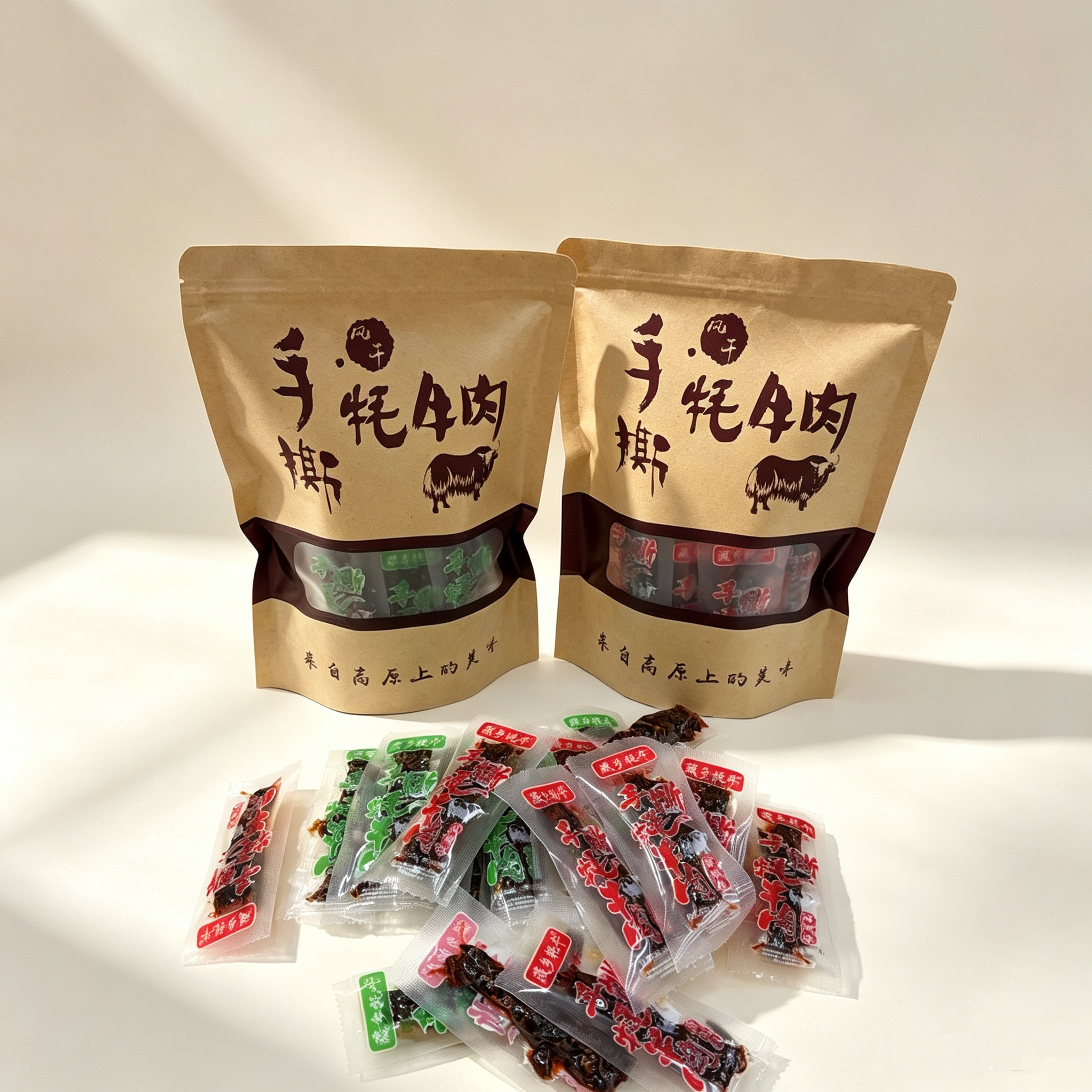 500g碎肉云南牦牛肉干丽江雪山特产云南牛肉干五香香辣云南牦牛肉