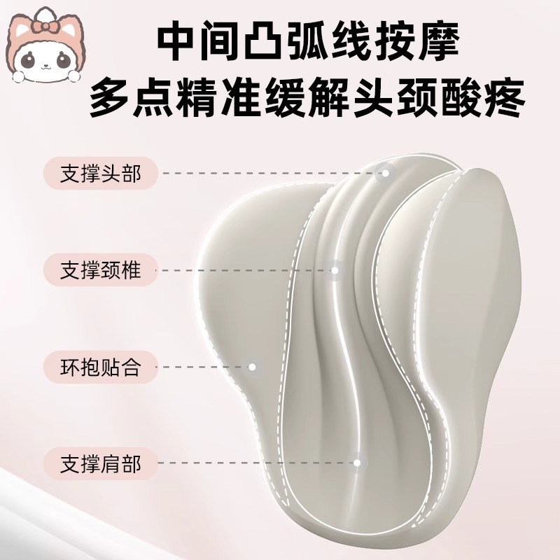 萌萌喵汽车头枕护颈枕2025新款靠枕车用主驾开车座椅车载腰靠套装