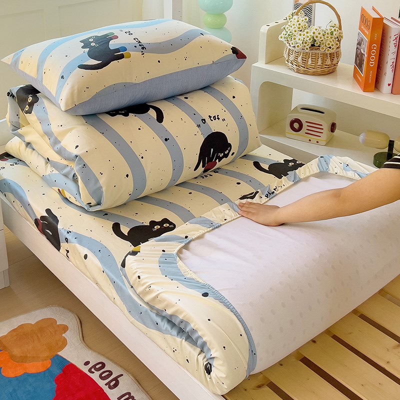 被套单件150x200x230全棉被罩学生宿舍单人褥子套床品三件套