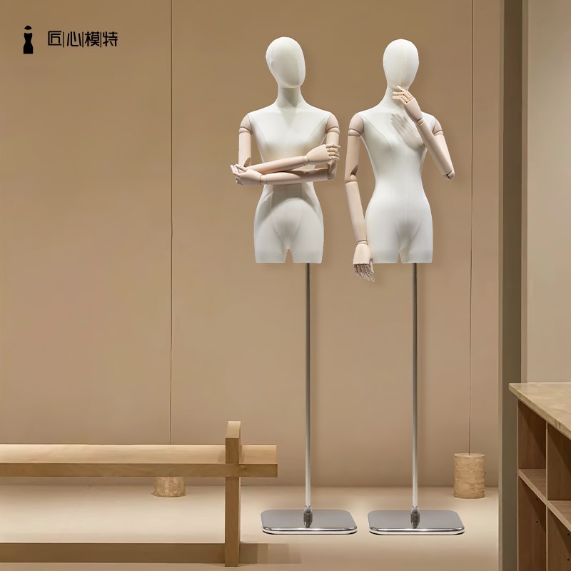 服装店女模特道具韩版锁骨小胸挂件手臂假人台全身橱窗展示架半身
