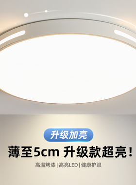 2025年新款主卧室灯LEDw吸顶灯简约现代大气圆形阳台过道房间灯具
