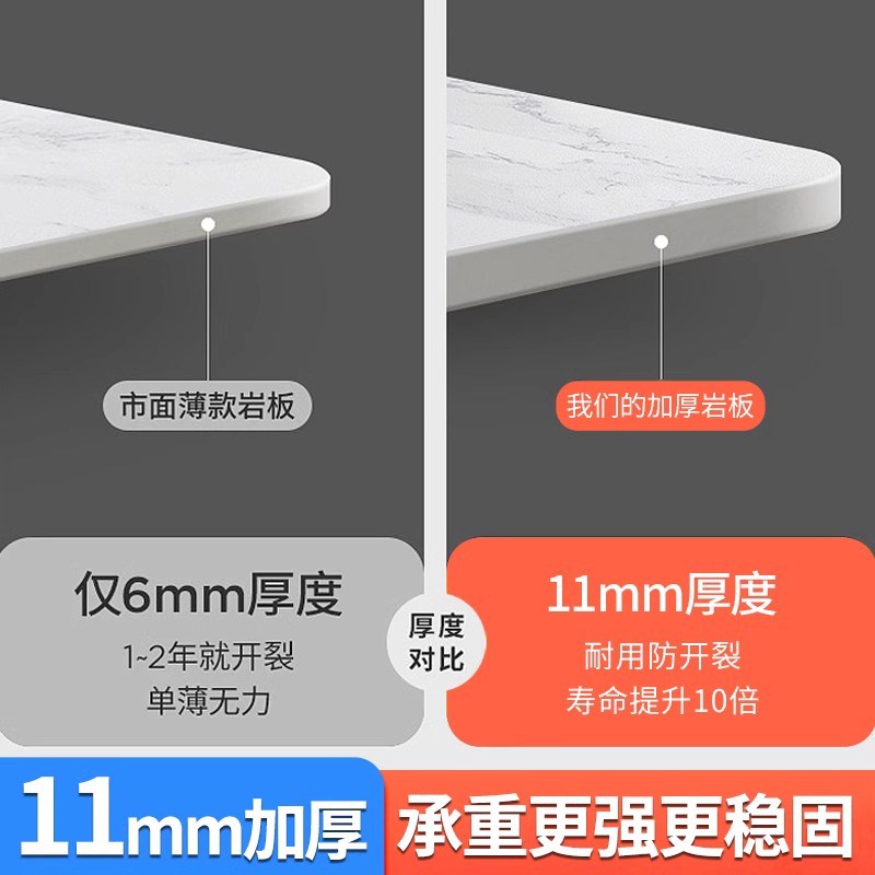 圆形岩板台面定制餐桌面板大理石材小茶几单独瓷砖圆转盘更换订制